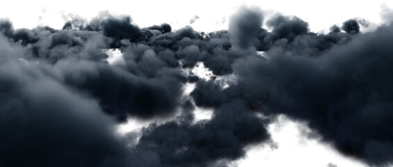 Image of dark grey ominous storm clouds - obrazy, fototapety, plakaty