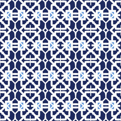 Fototapeta premium Geometric pattern. Seamless vector background. Ethnic graphic design.
