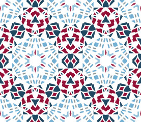 Fototapeta premium Geometric pattern. Seamless vector background. Ethnic graphic design.