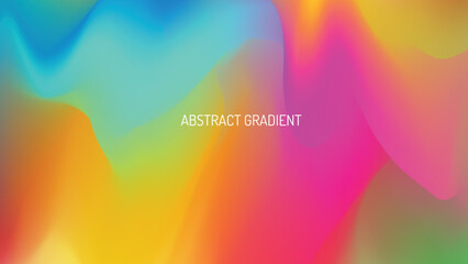 Abstract light animation. Blur in motion. Multicolored motion gradient lights soft background. holographic iridescent. gradient animation fluid. colors vary with position. smooth color transitions. - obrazy, fototapety, plakaty