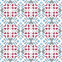 Fototapeta premium Geometric pattern. Seamless vector background. Ethnic graphic design.