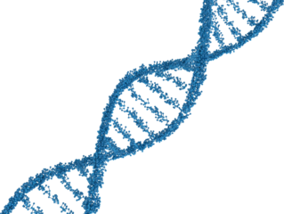 Image of molecular blue dna strand structure