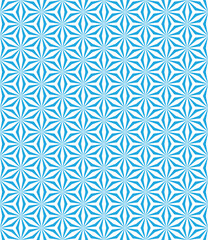 Abstract stardust pattern background. Colorful geometrical pattern. Modern graphic design. Blue flower shape on white color background.