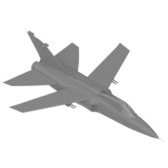 Fototapeta na wymiar 3D rendering illustration of a fighter jet aircraft