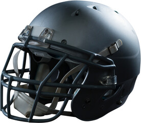 Fototapeta premium Image of close up of black american football concept