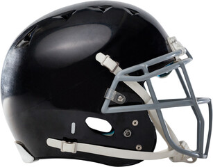 Image of close up of american football black helmet - Powered by Adobe