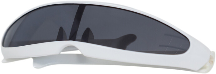 Image of close up of vr goggles with white frames
