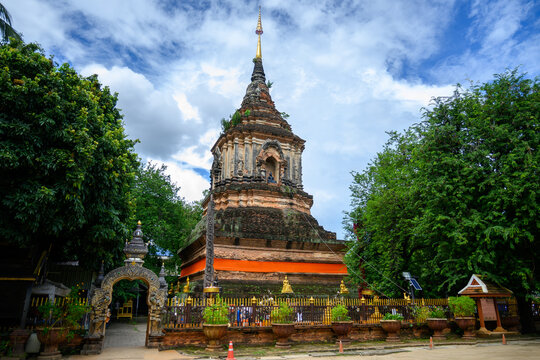 Old Chedi Wat Lok Molee  Mueang District, Chiang Mai Province, Thailand