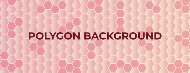 Polygon Background Vector Banner with Pink Abstract Geometric Triangle Low-Poly Design