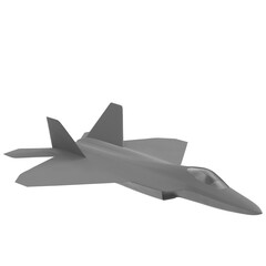 Fototapeta na wymiar 3D rendering illustration of a stealth aircraft fighter jet