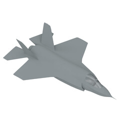 Fototapeta na wymiar 3D rendering illustration of a stealth aircraft fighter jet