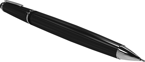 Image of black and silver writing pen