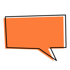 Speech bubble rectangle icon