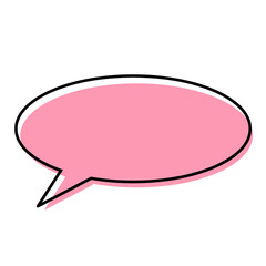 chat bubble icon, speech bubble oval