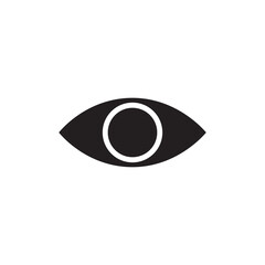 Eye Icon Vector in Trendy Flat Design