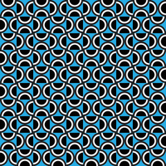 Colorful abstract half-circle pattern. Multicolor arc shape maze on white background. Circular shape backdrop. Rotation of watermelon pattern.