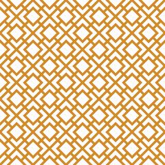 Brown interlaced pattern on white background. Brown interlocking pattern on white backdrop.