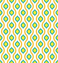 Ogee pattern. Colorful abstract pattern. Multicolor ogee pattern. Traditional oriental art.