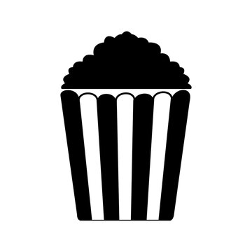 Pop Corn Icon Vector Flat Style