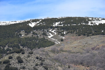 VISTAS DEL PAISAJE DE LAS MONTAÑAS DE SIERRA NEVADA, LADO SUR (LA ALPUJARRA, BARRANCO DEL POQUEIRA)