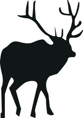 Elk icon vector. Animal signs and symbols.