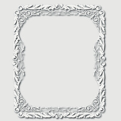 Frame, in the style of an ornament, Vector illustration eps 10, Art.