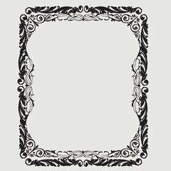 Frame, in the style of an ornament, Vector illustration eps 10, Art.