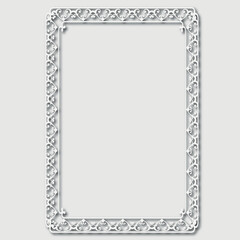 Frame, in the style of an ornament, Vector illustration eps 10, Art.