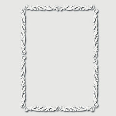 Frame, in the style of an ornament, Vector illustration eps 10, Art.