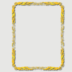 Frame, in the style of an ornament, Vector illustration eps 10, Art.