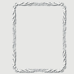 Frame, in the style of an ornament, Vector illustration eps 10, Art.