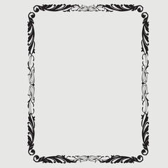 Frame, in the style of an ornament, Vector illustration eps 10, Art.