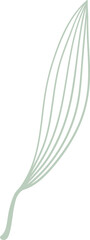 Leaf Minimalist Line Art Ornament