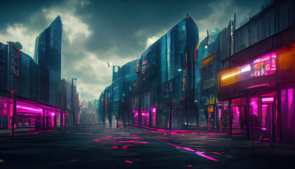City in virtual reality