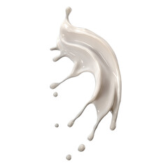 milk splash or white liquid splash, 3d rendering. - 531729106