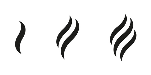Coffe steam icons. Isolated vector icon. eps10