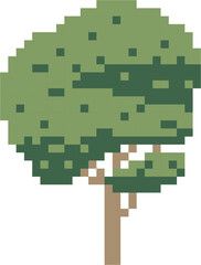 Obraz premium simplicity tree freehand pixel flat design