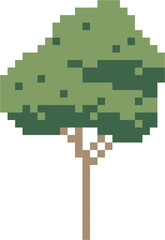 simplicity tree freehand pixel flat design