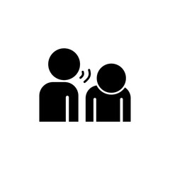 Social bullying icon. Harassment, social abuse and violence. Isolated vector element. Outline pictogram for web page, mobile app, promo - obrazy, fototapety, plakaty