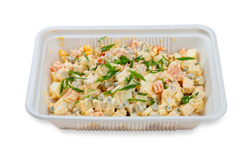 Traditional Russian salad 