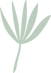 Palm Leaf Filled Decorate Minimal