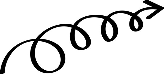 Arrow Line Sign Doodle Line