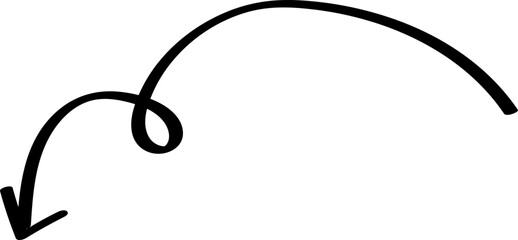 Arrow Line Sign Doodle Line