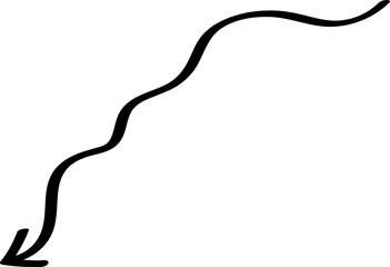 Arrow Line Sign Doodle Line