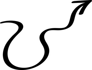 Arrow Line Sign Doodle Line