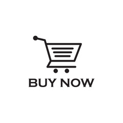 Buy Now Flat Icon Vector Logo Template Illustration Design