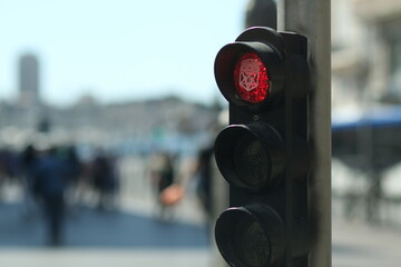 red traffic light