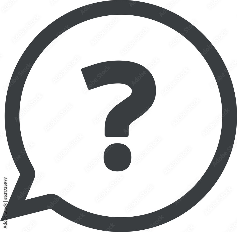 Poster question mark sign icon. help symbol. faq sign. flat design style