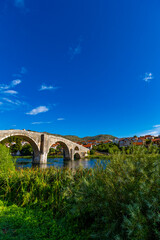 Arslanagic Bridge on Trebisnjica River in Trebinje, Bosnia And Herzegovina