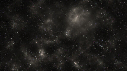 Outer space background with shining stars and realistic nebula. Infinite universe, magic color galaxy. Colorful starfield